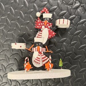 Pier One Imports Festive Penguin Candle Holder